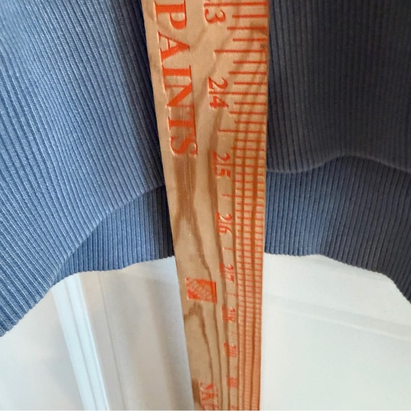 Aerie Cozy Hoodie Womens Large Dusty Blue Partial Button Oversized Boho Pockets - Picture 8 of 11